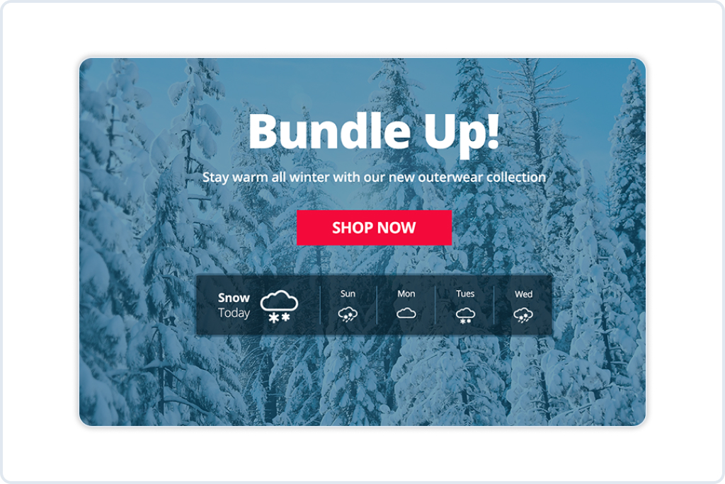 Weather Forecast Banner